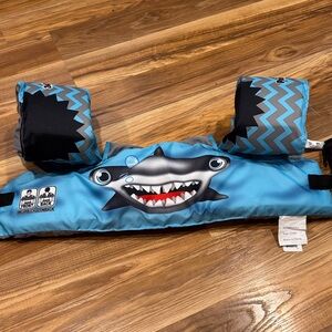 Kids Shark Swim Vest with Arm Floats 30-50 lbs